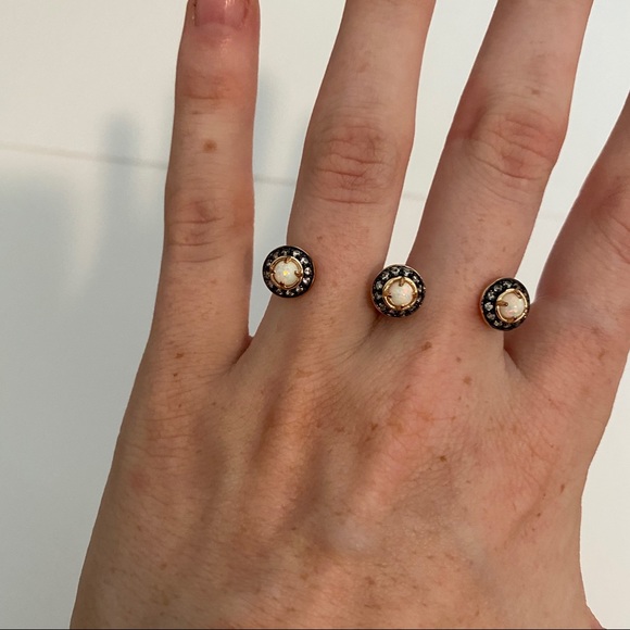 Kendra Scott Odette Ring Rose Gold Opal - Picture 2 of 5